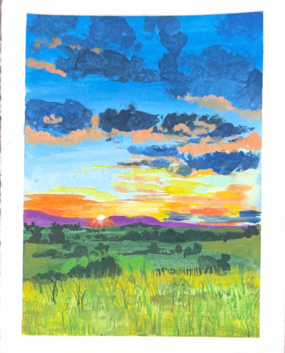 easy beginner painting ideas painting grasslands